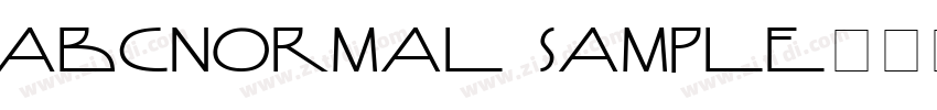 ABCNormal Sample字体转换